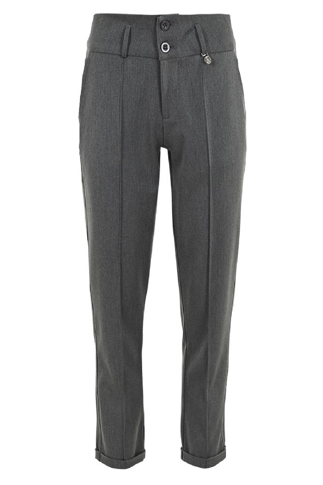 The Powell pants in Grey Melange and Black from the FALL 2025 collection are a stylish and versatile choice. The subtle light gold details give the pants a refined, luxurious look, making them perfect for both casual and chic outfits.