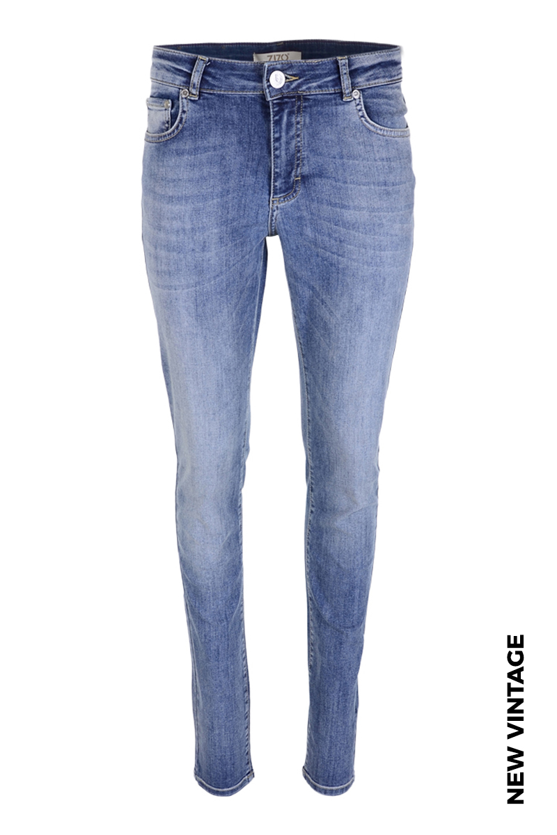 Extra skinny long jeans in diverse wassingen . In 5-pocket model met modellerende tailleband, riemlusjes en zadelpas.
Binnenbeen lengte 88 cm 
Hoge front - en backrise