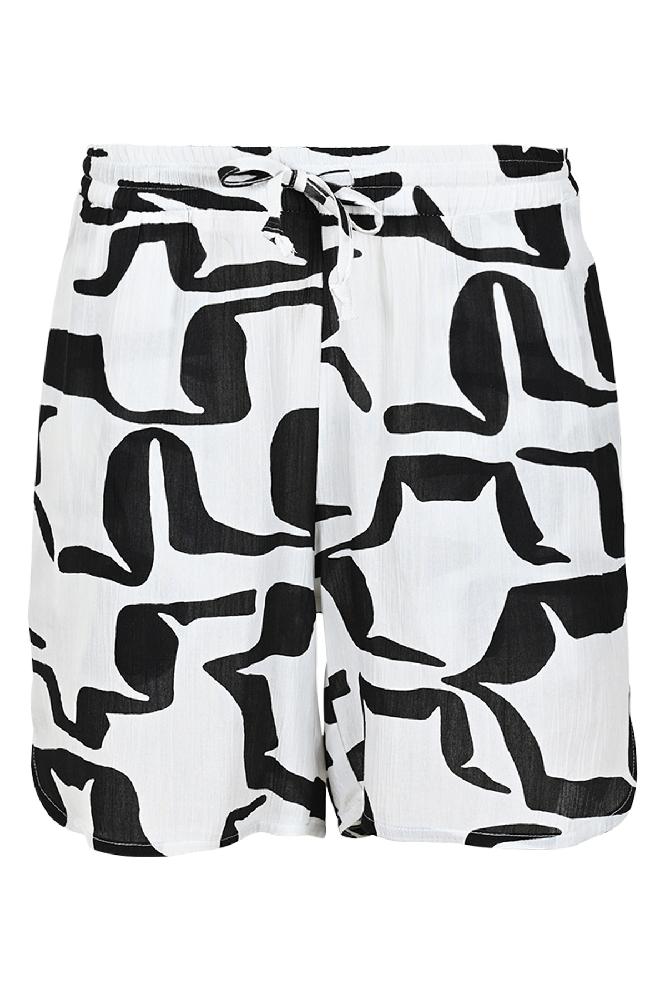 De Nikkie shorts zijn gemaakt van zachte viscose met een opvallende print. 

Materialen: 100% Viscose