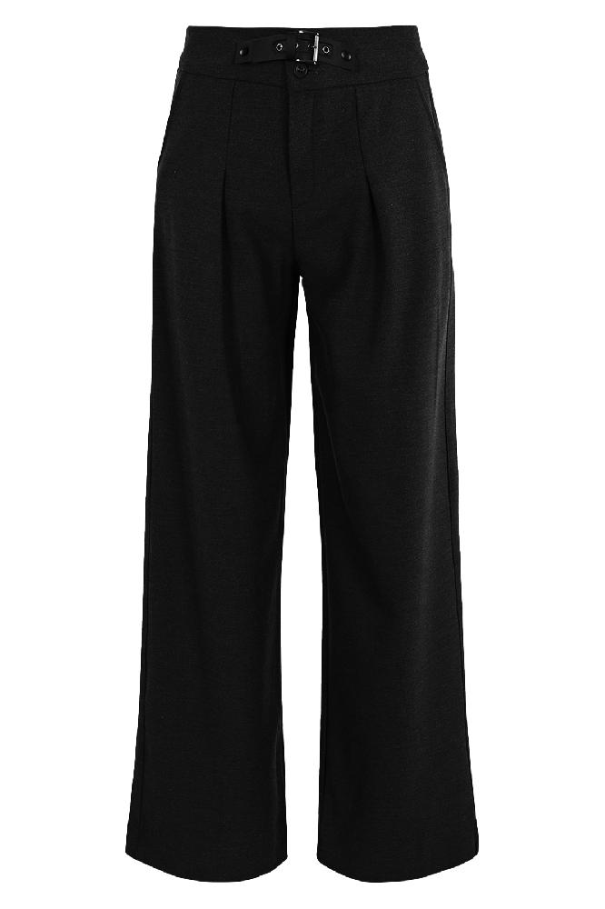 The Pannille in Antracite is an elegant pair of trousers with silver details and a tone-on-tone belt that completes the look. This piece from the FALL 2025 collection exudes a refined appearance, making it ideal for both casual and chic outfits.



