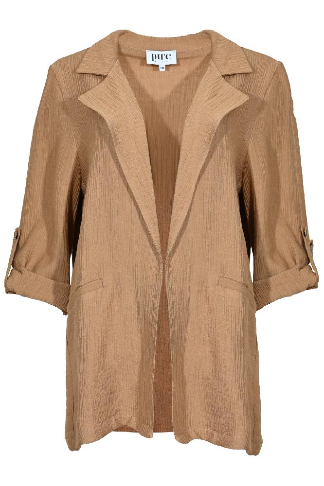 Der Nooske-Blazer ist eine mittellange Jacke aus Crinkle-Viskose. Dieses vielseitige StÃ¼ck ist perfekt fÃ¼r einen lÃ¤ssigen oder eleganten Look.

Materialien: 85% Viskose / 15% Polyamid